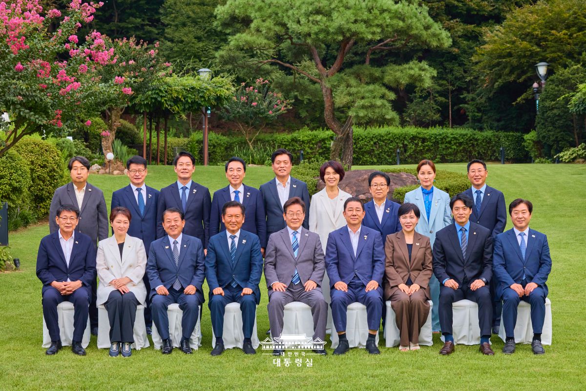 민주당 신임 지도부와 만찬 사진
