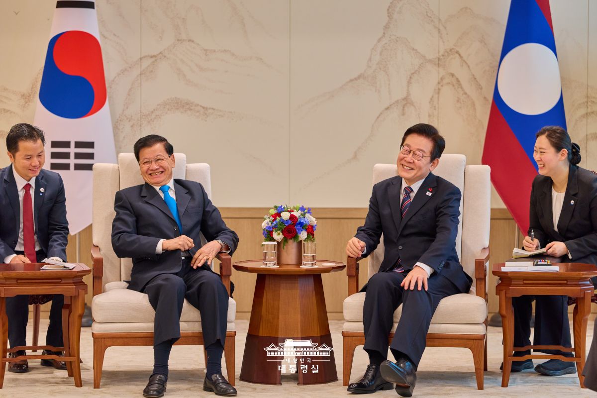 한·라오스 소인수회담 사진