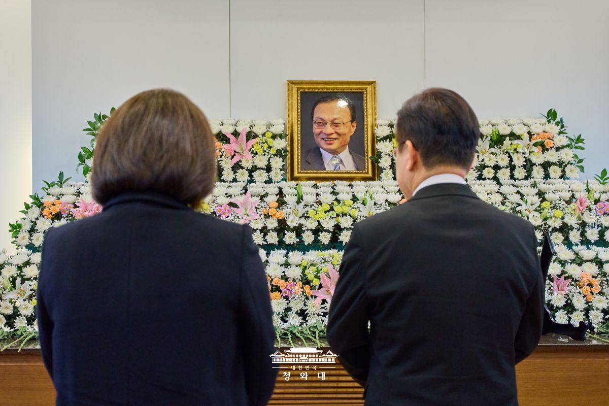 이해찬 전 총리 조문 사진