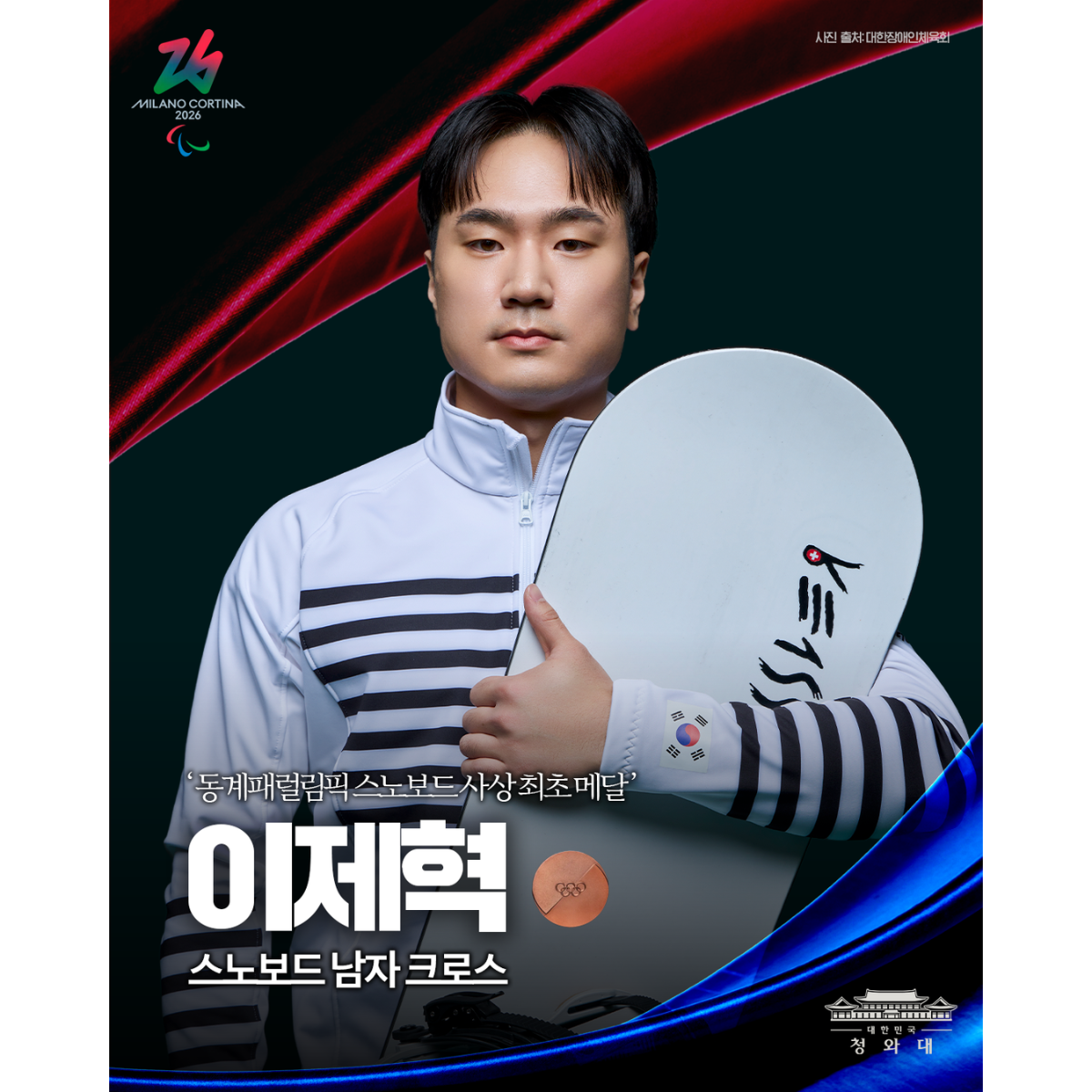 절치부심 끝에 거머쥔 동계패럴림픽 스노보드 동메달을 축하합니다 썸네일